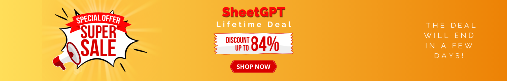 SheetGPT Lifetime Deal Banner Image