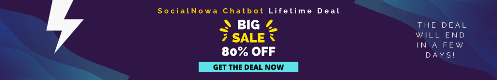 SocialNowa Chatbot Lifetime Deal Banner Image