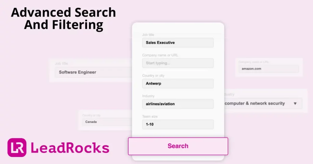 Advanced Search And Filtering