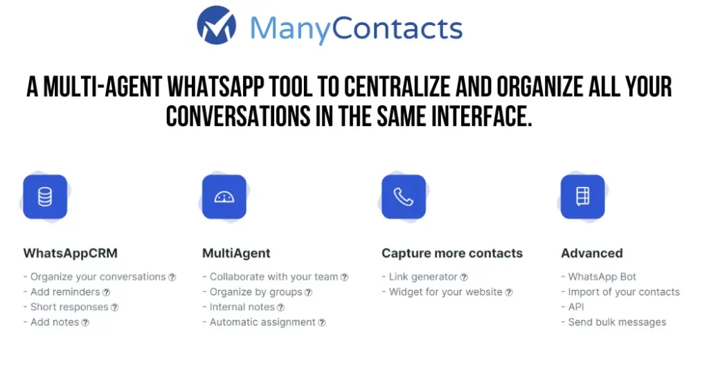 ManyContacts Features