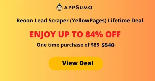 Reoon Lead Scraper (YellowPages) Lifetime Deal