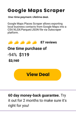 Google Maps Scraper Lifetime Deal