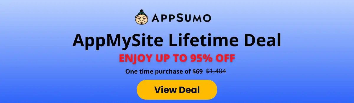 AppMySite Lifetime Deal- appsumo deal