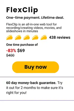 FlexClip Lifetime Deal- Appsumo Deal