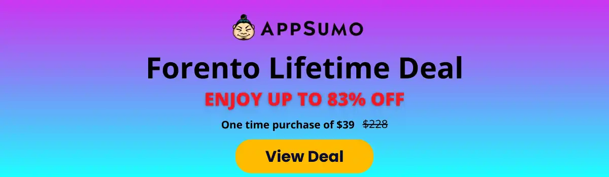 Forento Lifetime Deal- appsumo