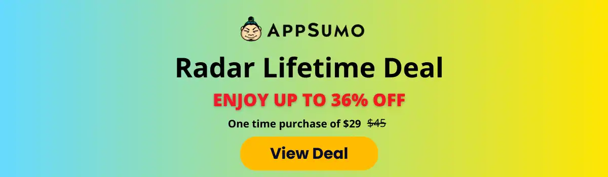 Radar Lifetime Deal