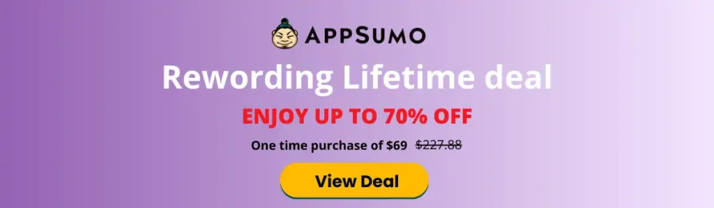 Rewording Appsumo Lifetime deal