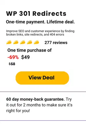 WP 301 Redirects Lifetime deal- Appsumo (1)