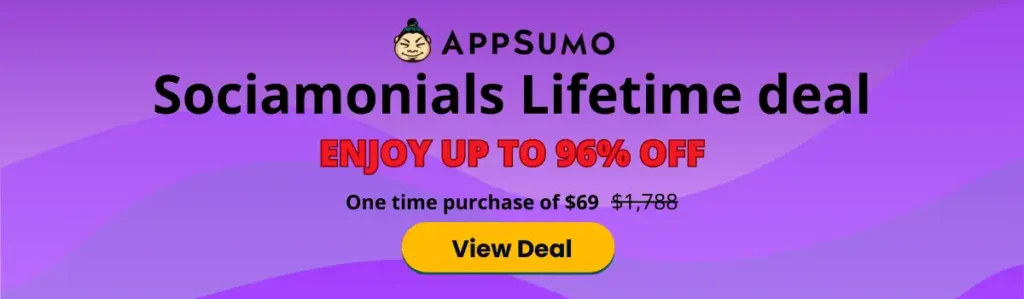 Sociamonials Appsumo Lifetime deal