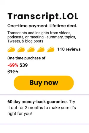 Transcript.LOL Lifetime Deal- Appsumo Deal