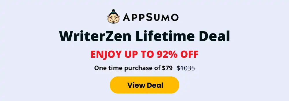 WriterZen Lifetime Deal- Appsumo