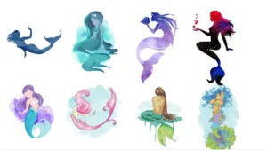 Mermaid Illustrations Set