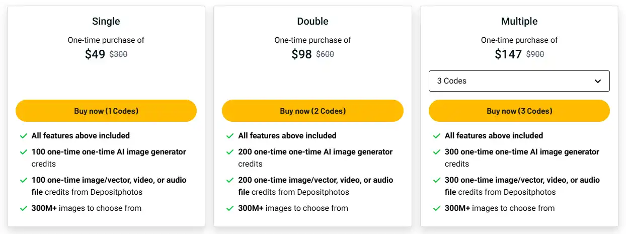 Depositphotos Appsumo Lifetime Deal and Pricing