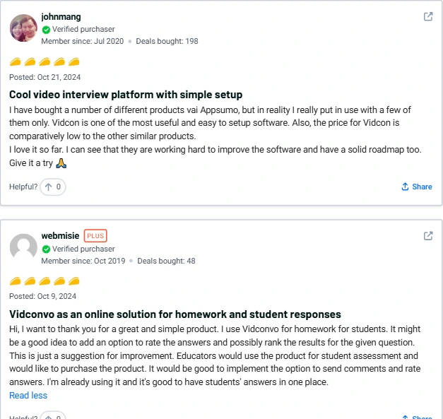 VidConvo Lifetime Deal Customer Review 