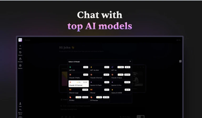 Access to Top AI Models in One Click