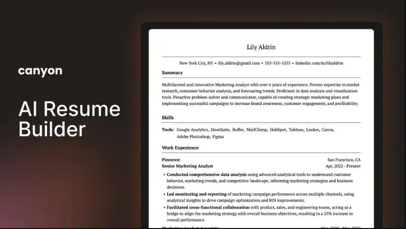 AI Resume Builder & Resume Optimization Tool