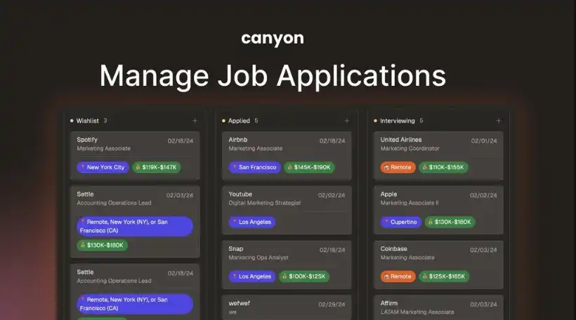 Job Application Tracker & One-Click Applications