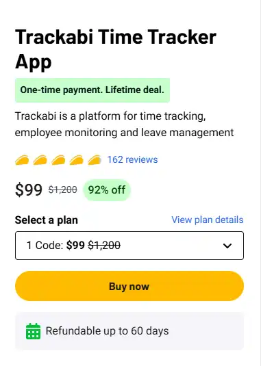 Trackabi Lifetime Deal