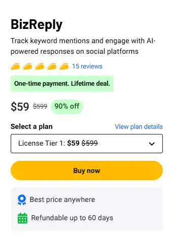 BizReply Lifetime Deal2
