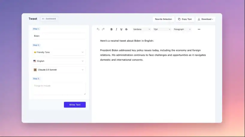 Chrome Extension for Quick Writing