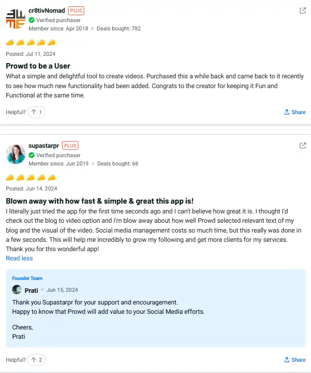 Prowd Appsumo Customer Review